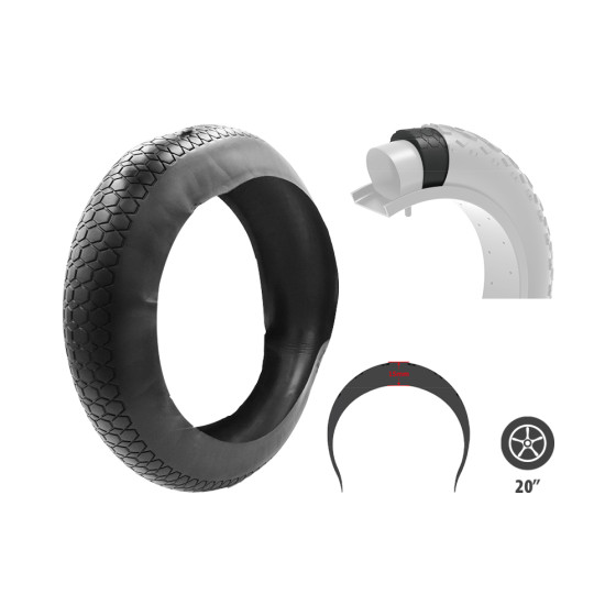 Mousse Anticrevaison Fat Bike 20x4 pour trottinette électrique - Wattiz