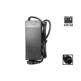 Cargador Phylion con conector redondo de 5 pines, 42 V, 2 A