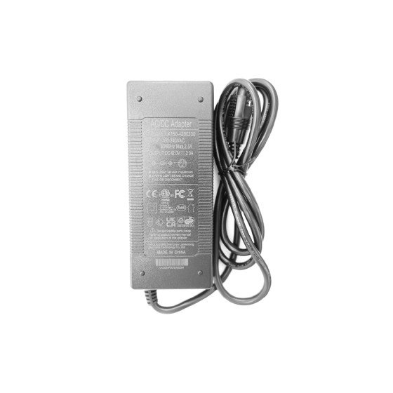 Chargeur Phylion connecteur rond 5 pins 42V 2A pour trottinette électrique - Wattiz