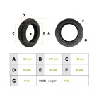 Pneu 9.5x2 renforcé Xuancheng pour Xiaomi M365 & Pro pour trottinette électrique - wattiz