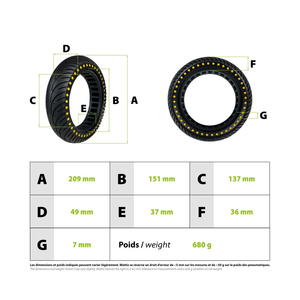 Xiaomi new generation solid tyre, yellow