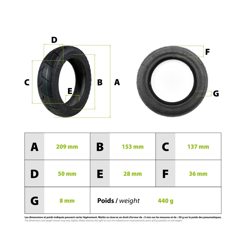 Hiley Tire 8.5x2 (50-139)