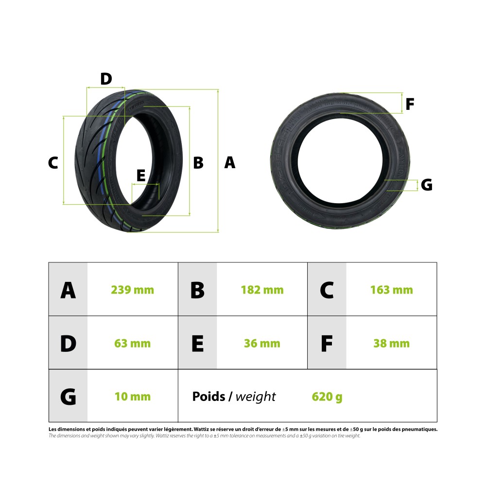 Reifen 10x2.30-6.5 CST Niu Kqi2