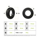 Pneu plein 8x2.5 pour trottinette électrique - wattiz