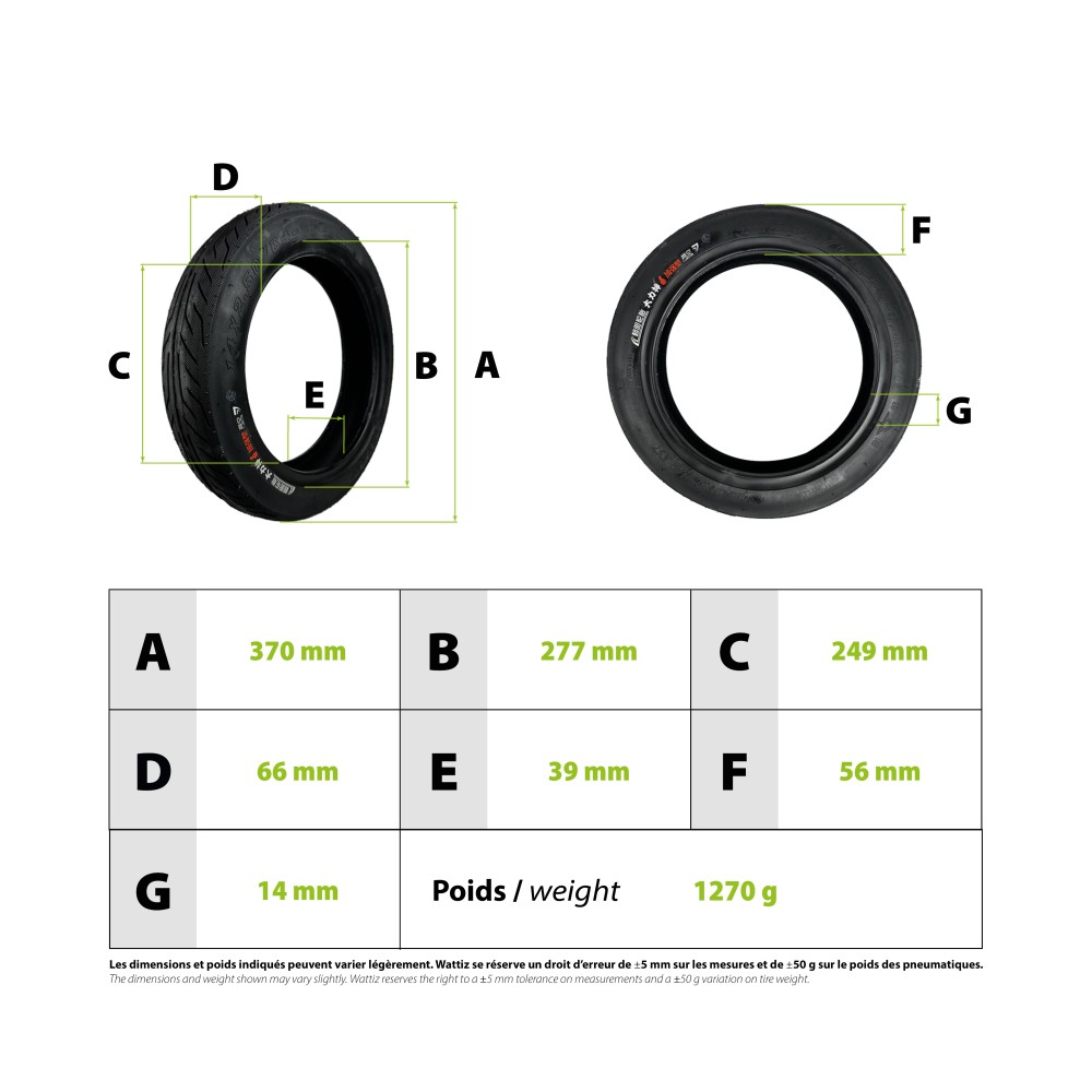 2.50-10 Dualtron City Tire (14x2.50-10)