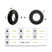 Solid tire 10x2.50 - 36mm offroad Kugoo M4 M4 Pro