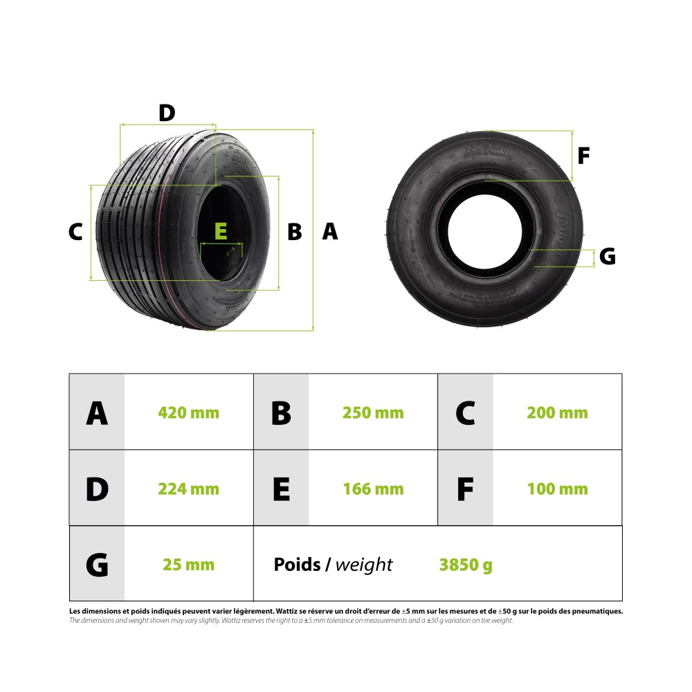 Reifen Citycoco 225/55-8