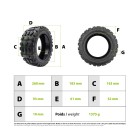 Pneu 90/65-6.5 offroad CST gel anti crevaison pour trottinette électrique - wattiz