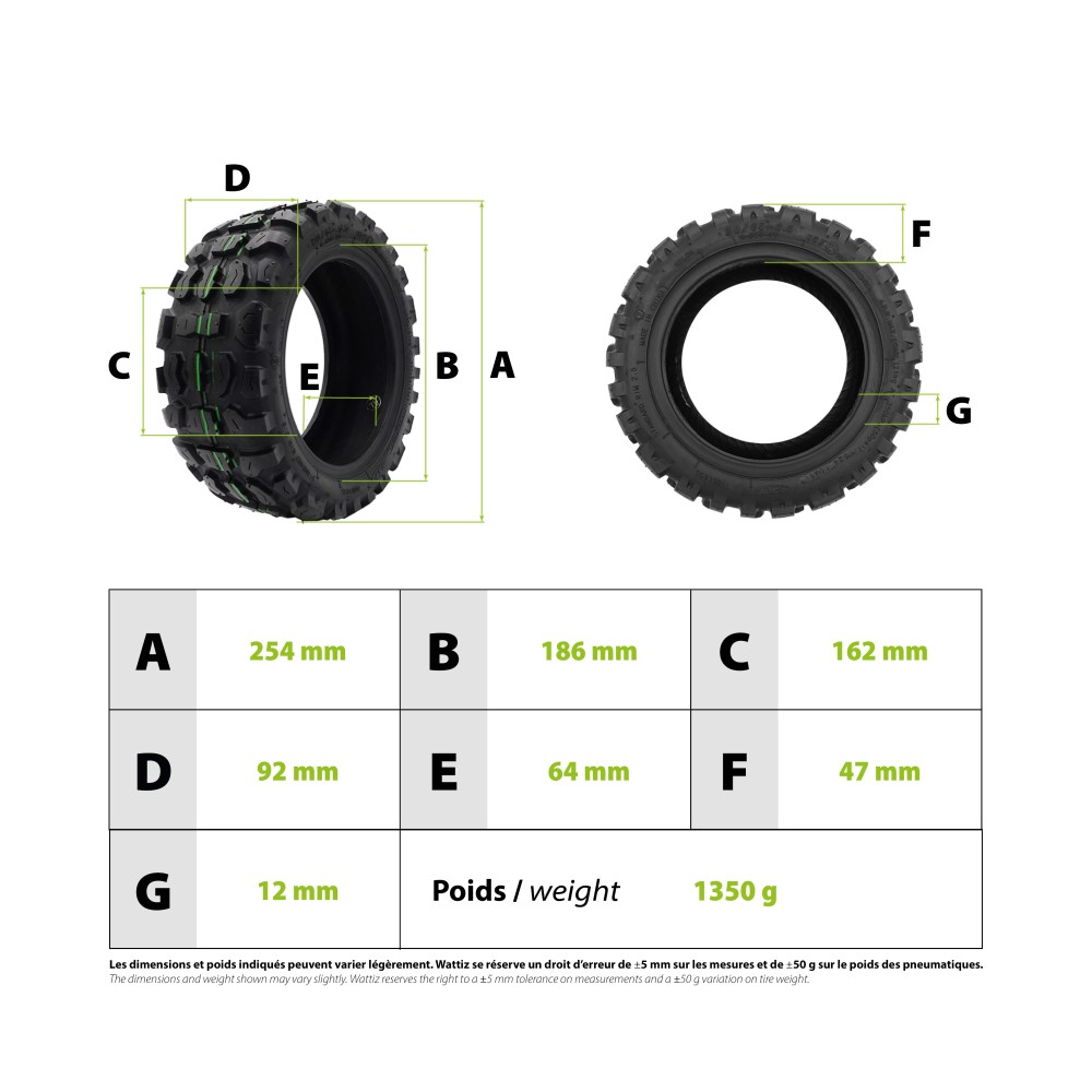 Neumático CST todoterreno 90/65-6.5
