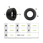 Pneu 90/65-6.5 CST route gel anti crevaison pour trottinette électrique - wattiz