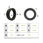 Pneu 70/60-7,5 Ninebot ZT3 Pro tubeless pour trottinette électrique - Wattiz