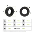 Pneu plein 90/65-6,5 pour trottinette électrique - Wattiz