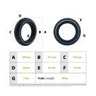 Pneu plein Xiaomi nouvelle génération bleu  pour trottinette électrique - wattiz