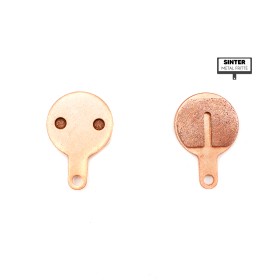 High performance sintered metal draisienne brake pads