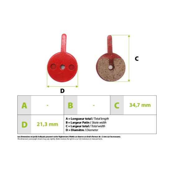 Plaquette de freins Speedway et Dualtron pour trottinette électrique - wattiz
