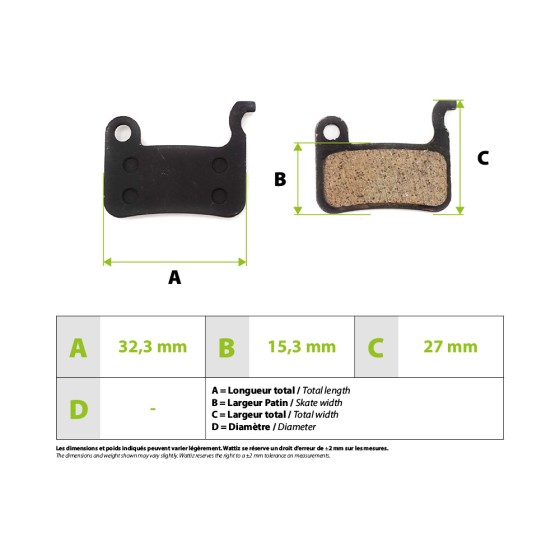 Plaquettes de freins Xtech Zoom Xiaomi Mi3 pour trottinette électrique - Wattiz
