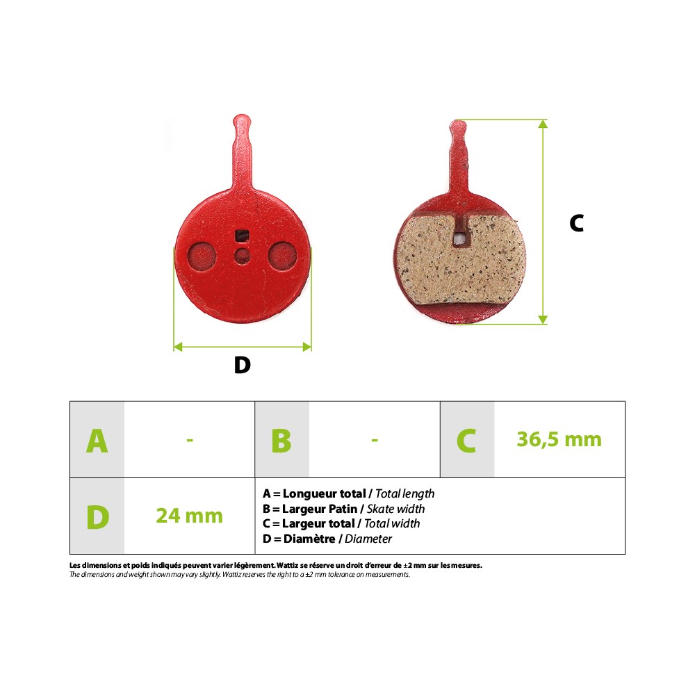 SpeedTrott RS800/1600 02B brake pads