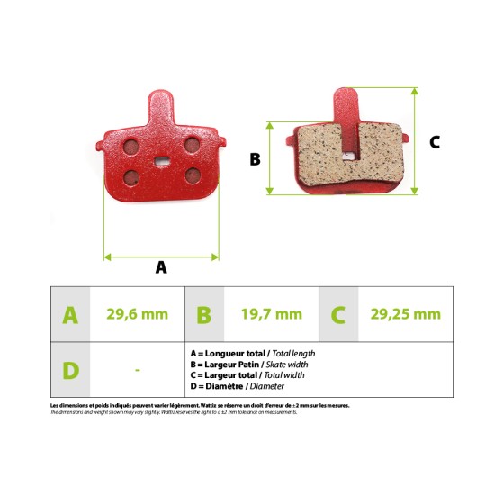 Plaquettes de freins Kugoo Gbooster 11E pour trottinette électrique - Wattiz