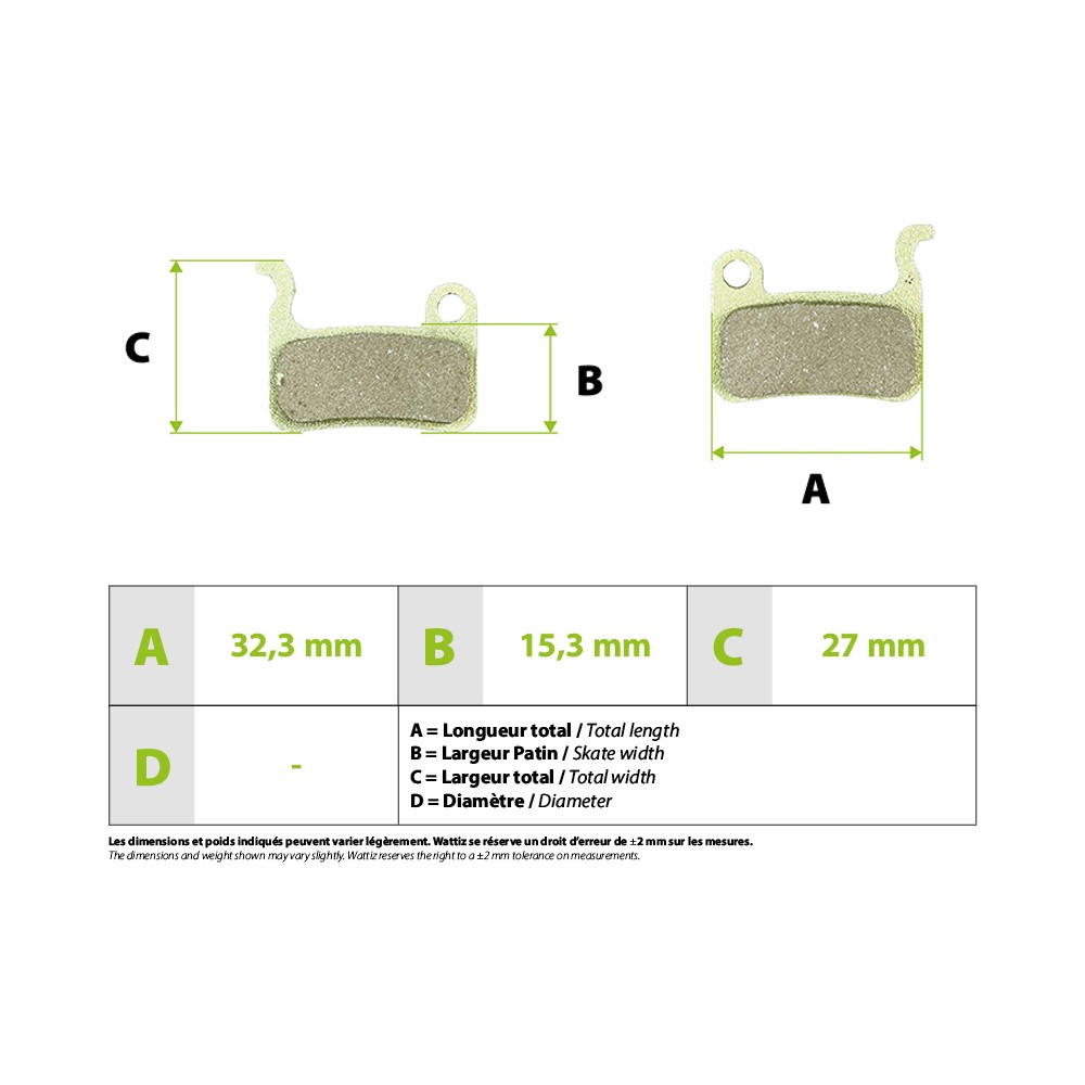 Xtech Zoom metallic brake pads
