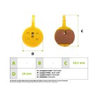 Plaquettes de freins métalliques SpeedTrott RS800/1600 02B pour trottinette électrique - wattiz