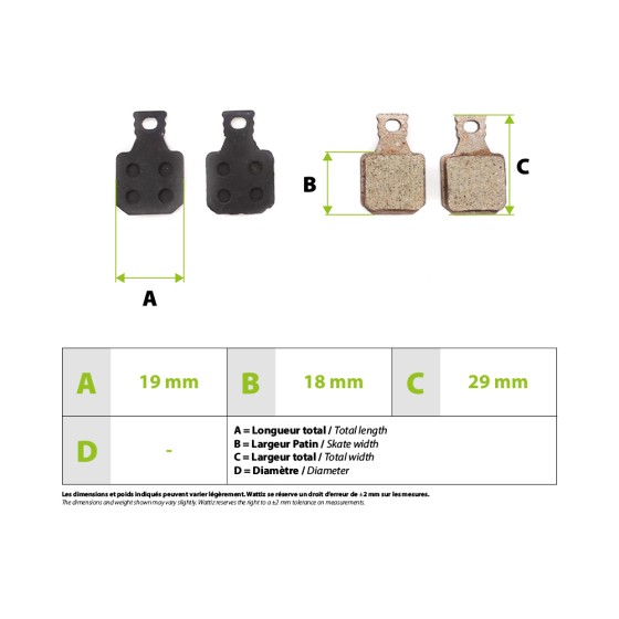 Plaquette de freins Magura MT5 MT7 pour trottinette électrique - wattiz