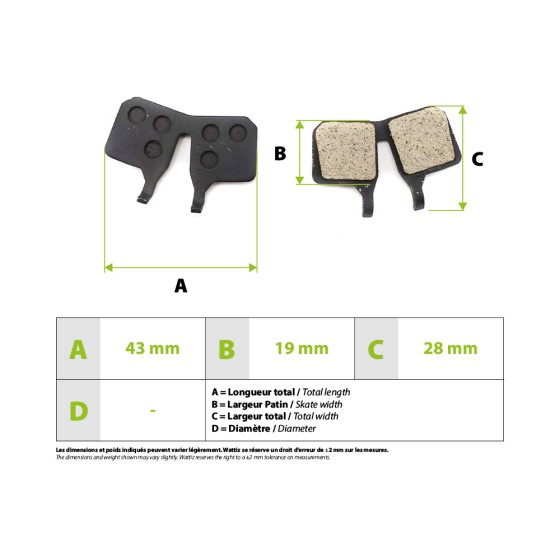 Plaquette de frein Magura 9.C pour trottinette électrique - wattiz