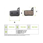 Plaquettes de frein SRAM SR10000 pour trottinette électrique wattiz