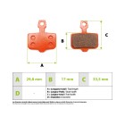 Plaquettes de frein Dualtron Vsett céramique pour trottinette électrique - wattiz