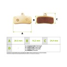 Plaquettes de freins Nutt 4 pistons metalliques pour trottinette électrique - wattiz