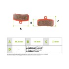 Plaquettes de freins Nutt 4 pistons ceramique pour trottinette électrique - wattiz