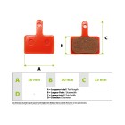 Plaquettes de Freins Shimano BS01 Ceramique pour trottinette électrique - wattiz