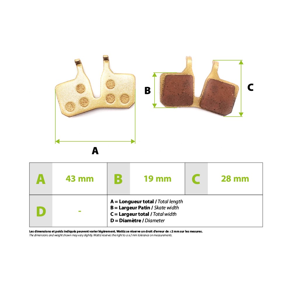 Magura 9.C Metal brake pad