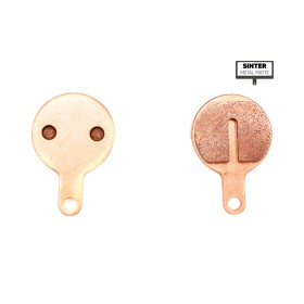 High performance sintered metal draisienne brake pads