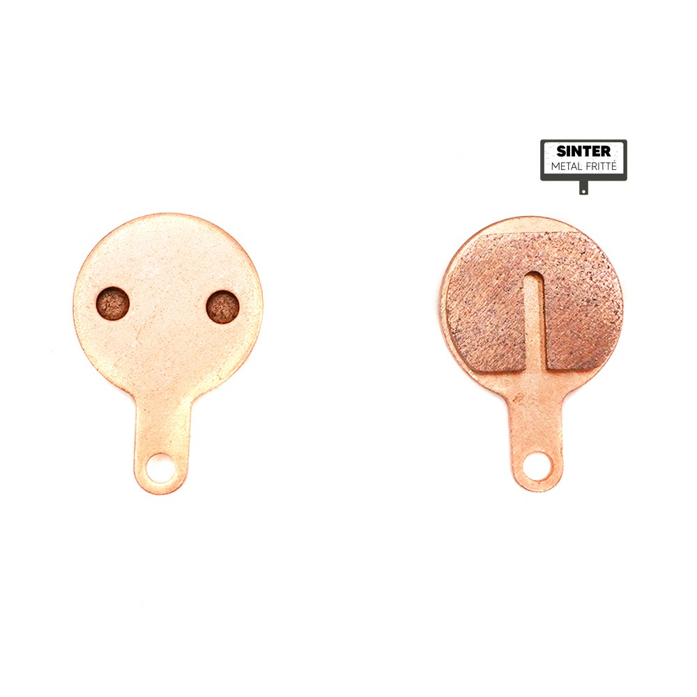 High performance sintered metal draisienne brake pads