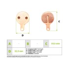 Plaquettes de freins draisienne metal fritté haute performance pour trottinette électrique - Wattiz