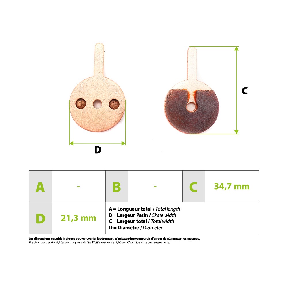Speedway- und Dualtron-Bremsbeläge aus gesintertem Hochleistungsmetall