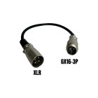 Adaptateur male XLR vers femelle GX16-3P pour trottinette électrique - Wattiz