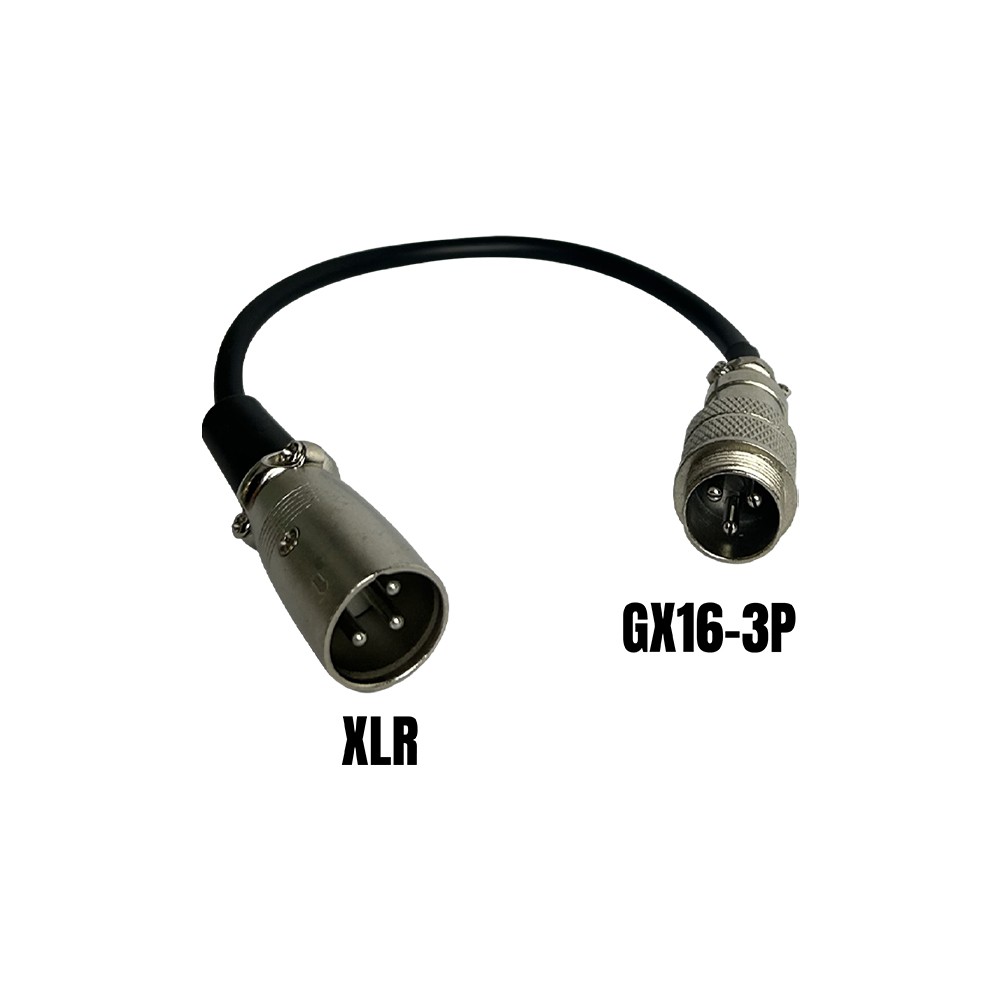 Adapter GX16-3P männlich auf XLR männlich