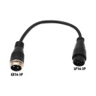 Adaptateur GX16-3P male vers LP16-3P femelle pour trottinette électrique - Wattiz
