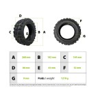 Pneu 90/65-6.5 off road tubeless pour trottinette électrique - wattiz