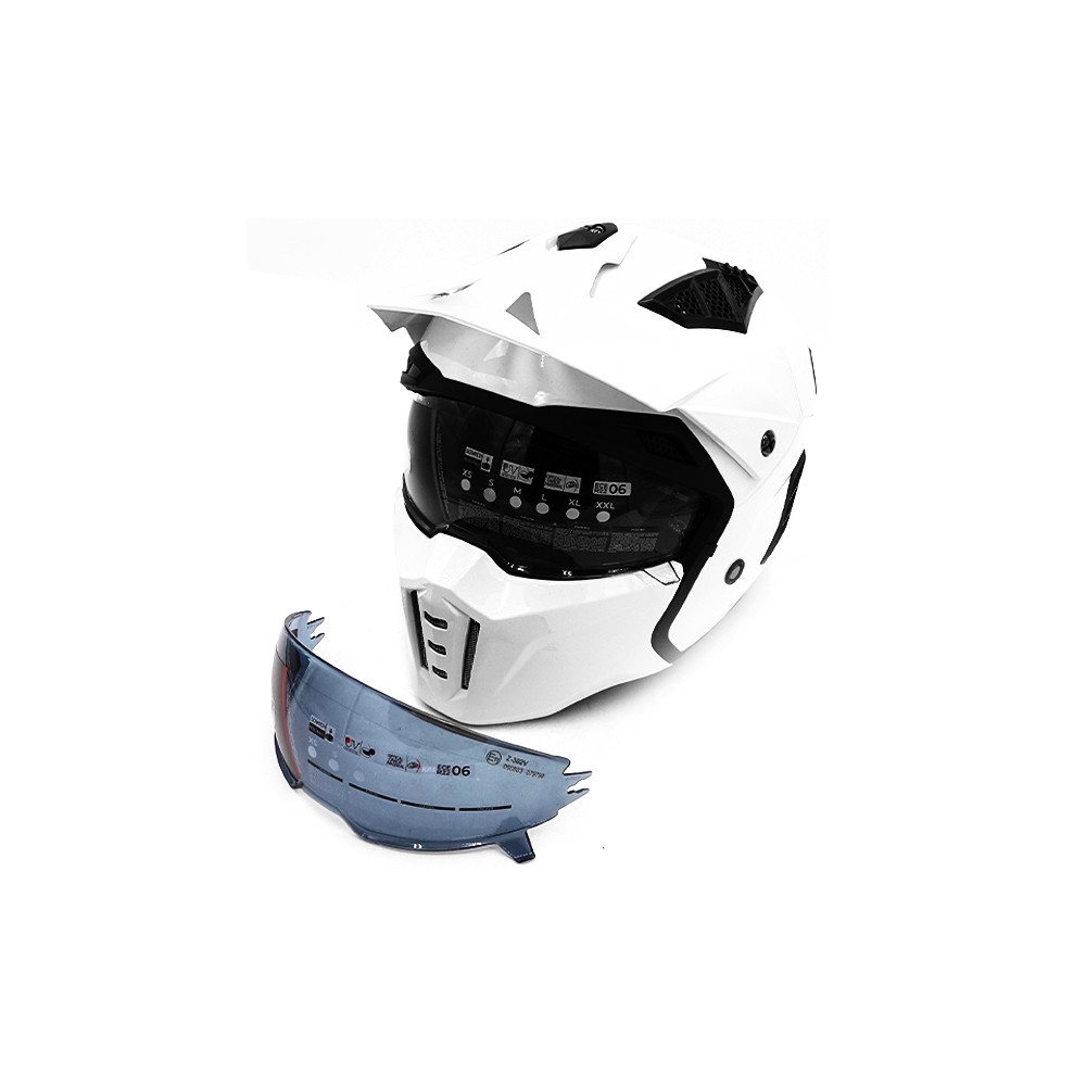 Casco Street blanco (talla S a XL)