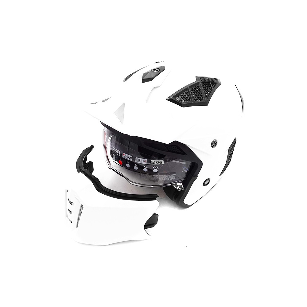 White  street helmet (size S to XL)