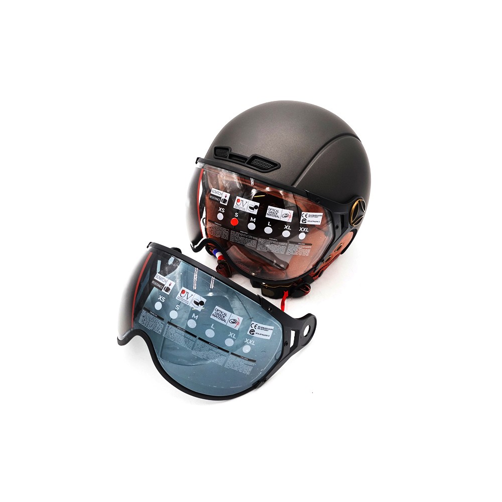 Casco JET grafito mate (talla S a XL)