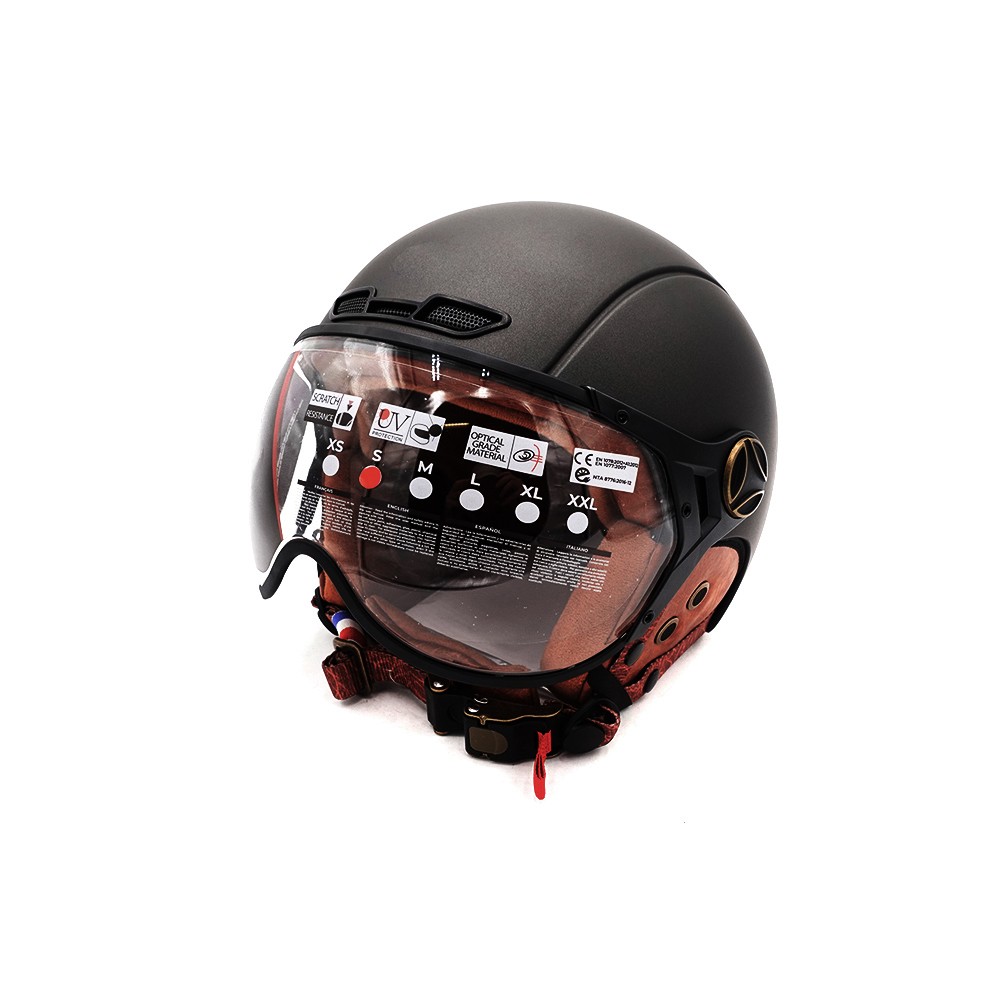 Casco JET grafito mate (talla S a XL)