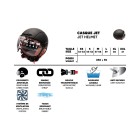 Casque JET FRV Gris graphite Mat (taille S à XL) pour trottinette électrique - Wattiz
