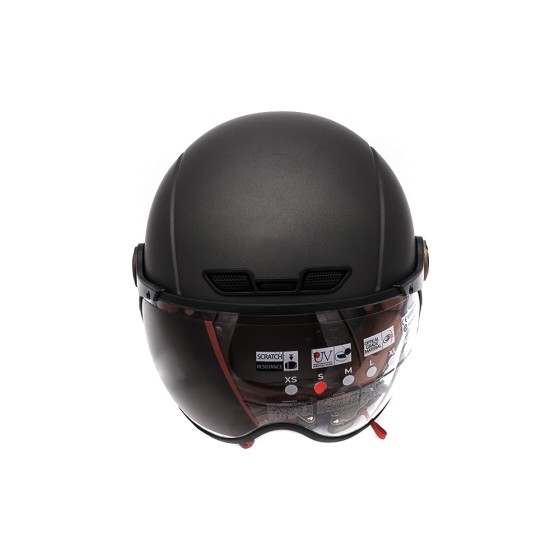 Casque JET FRV Gris graphite Mat (taille S à XL) pour trottinette électrique - Wattiz