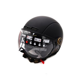 Mattschwarzer JET Helm (Größe S bis XL)