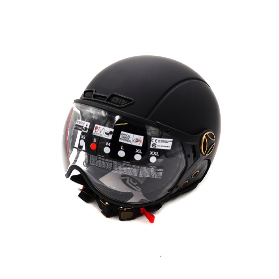 Casque JET FRV  noir mat (taille S à XL) pour trottinette électrique - Wattiz