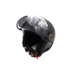 Casco JET  negro mate (talla S a XL)