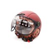 Matt-burgunderroter JET Helm (Größe S bis XL)